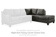 Valderno - Raf Corner Chaise - Fog - Simple Home Plus