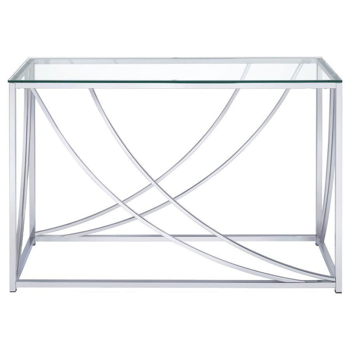 Lille - Glass Top Entryway Sofa Console Table Accents - Simple Home Plus