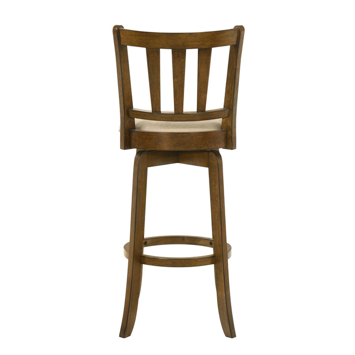 Wren - Modern Farmhouse Swivel Wood Bar Height Kitchen Bar Stool - Simple Home Plus