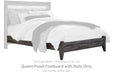 Baystorm - Queen Panel Footboard w/Rails - Gray - Simple Home Plus