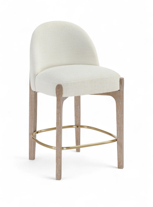 Torino - Counter Stool With Brushed Natural Base - Simple Home Plus