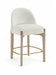 Torino - Counter Stool With Brushed Natural Base - Simple Home Plus