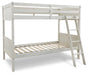 Robbinsdale - Twin/Twin Bunk Bed w/Ladder - Antique White - Simple Home Plus