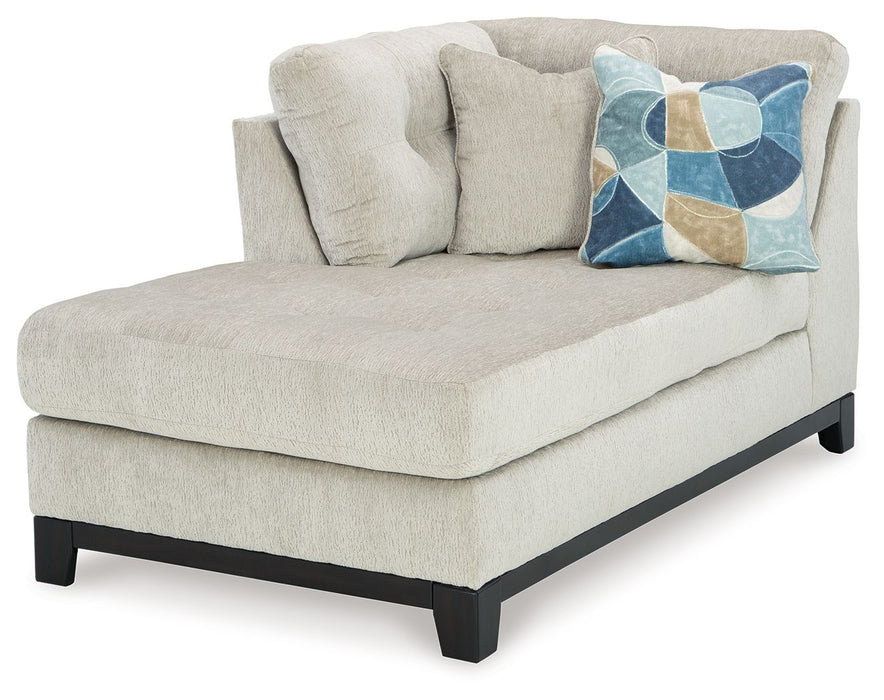 Maxon Place - Laf Corner Chaise - Stone - Simple Home Plus