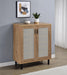 Teller - 2-Door Shoe Storage Cabinet - Natural Oak - Simple Home Plus