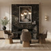 Marlowe - Linen Textured Fabric Upholstered Swivel Dining Arm Chair - Stained Natural - Simple Home Plus