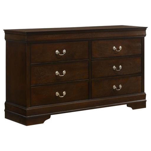 Louis Philippe - Six-Drawer Dresser - Simple Home Plus