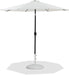 Fiji - Aluminum Patio Umbrella With Round White And Black Base - Simple Home Plus