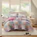 Nellie - Full/Queen 4 Piece Quilt Set - Pink - Simple Home Plus