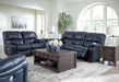 Leesworth - Ocean - 3 Pc. - Power Reclining Sofa, Power Reclining Loveseat, Power Rocker Recliner - Simple Home Plus