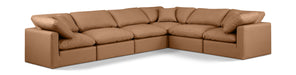 Indulge - Faux Leather 6 Piece Modular Corner Sectional - Simple Home Plus
