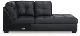 Barlin Mills - Raf Corner Chaise - Carbon - Simple Home Plus