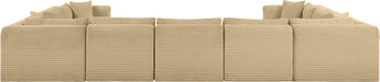 Shaggy - Fabric 9 Piece Modular U-Shaped Sectional - Simple Home Plus