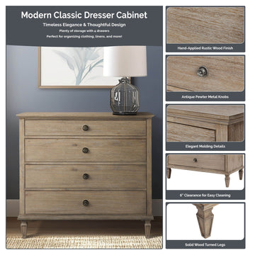 small wood dresser Victoria - Small Dresser - Light Natural