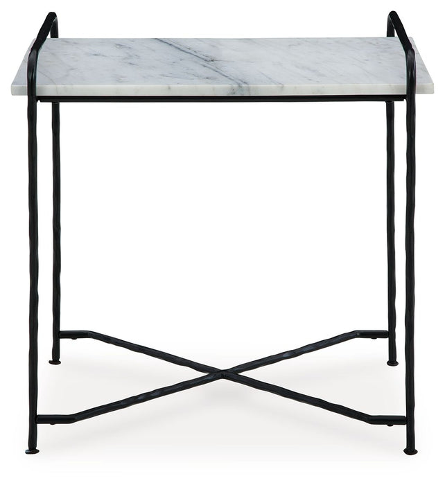 Ashber - White / Black - Accent Table - Simple Home Plus
