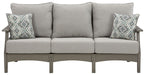 Visola - Gray - Sofa with Cushion - Simple Home Plus