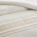 Morgan - 5 Piece King Cotton Jaquard Duvet Set - Ivory / Taupe - Simple Home Plus