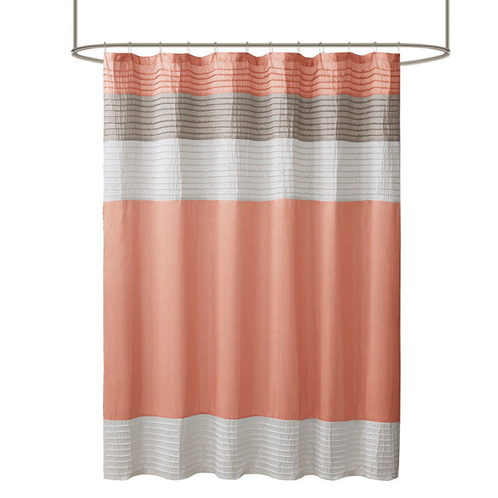 Amherst - Shower Curtain - Coral - Simple Home Plus
