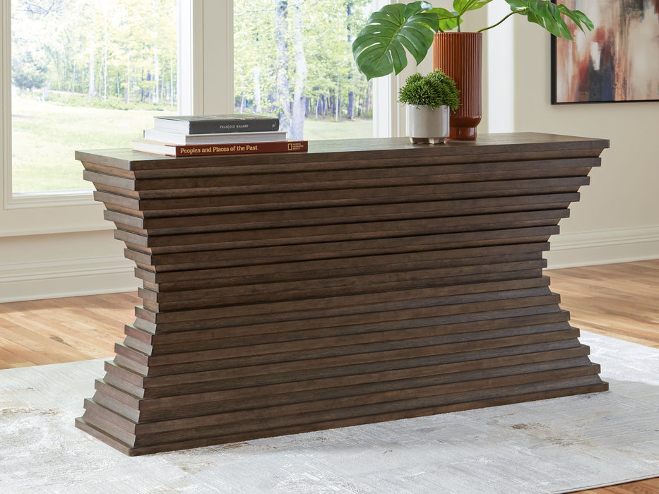 Hannodream - Warm Brown - Sofa Table - Simple Home Plus