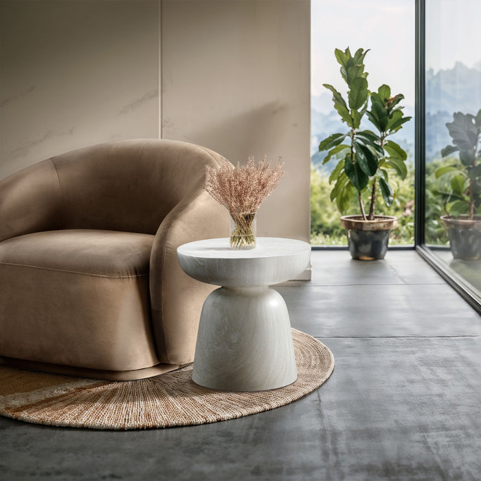Avellino - Concrete End Table - Simple Home Plus