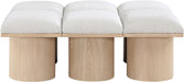 Pavilion - 6 Piece Modular Bench With Natural Base - Simple Home Plus