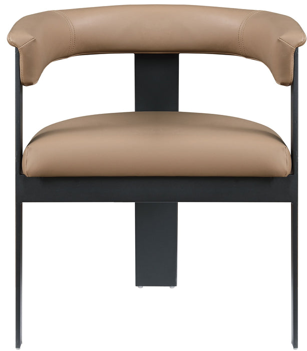Romeo - Faux Leather Dining Chair With Black Base (Set of 2) - Simple Home Plus