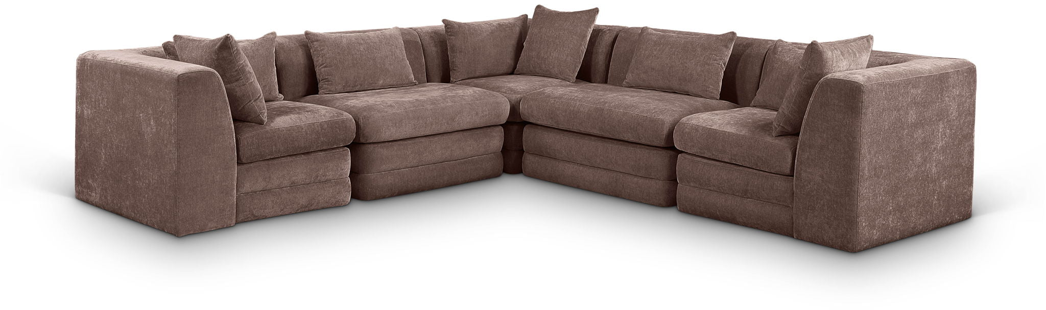 Stellar - 5 Piece Upholstered Modular Sectional - Simple Home Plus