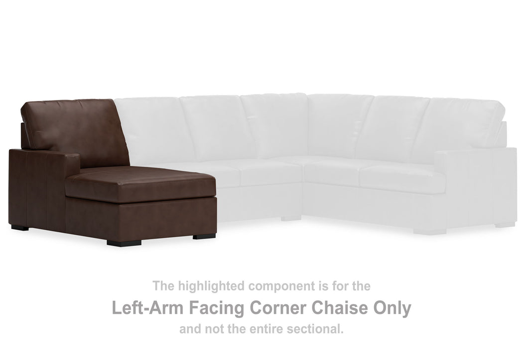 McDowlan - LAF Corner Chaise - Coffee - Simple Home Plus