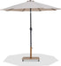 Fiji - Aluminum Patio Umbrella With Square Teak And Black Base - Simple Home Plus
