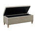 Caymus - Rectangular Soft Close Storage Bench - Light Gray - Simple Home Plus