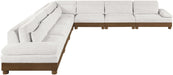 Turin - Chenille Fabric Upholstered Modular Sectional - Cream - Simple Home Plus