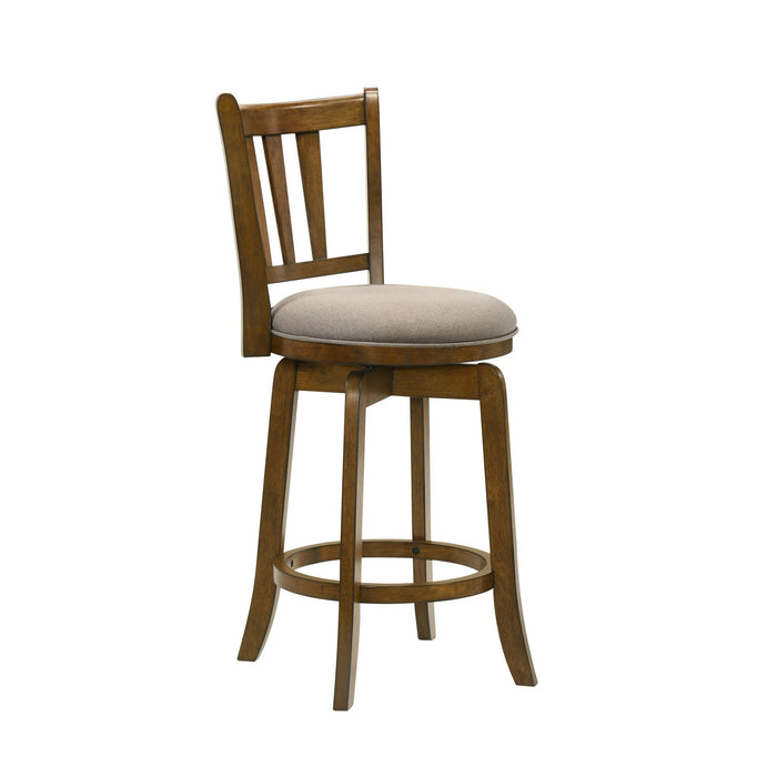 Wren - Modern Farmhouse Swivel Wood Counter Height Kitchen Bar Stool - Simple Home Plus