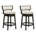 Noely - Modern Farmhouse Swivel Wood Counter Height Kitchen Bar Stool - Simple Home Plus