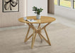 Elowen - Round Solid Wood Dining Table - Light Walnut - Simple Home Plus