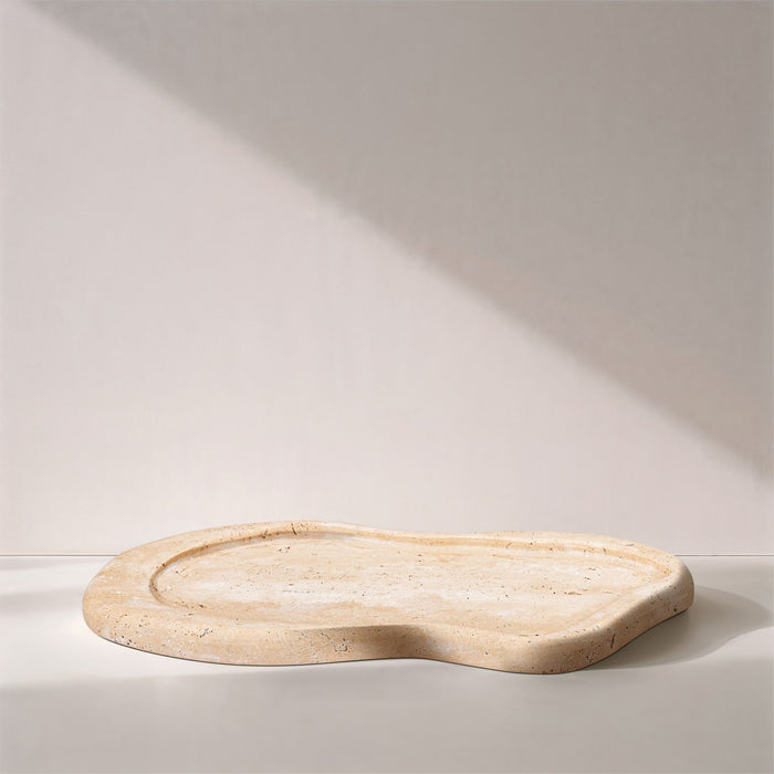 Arezzo - Travertine Tray - Natural - Simple Home Plus
