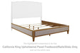 Sharlance - California King Upholstered Panel Footboard/Rails/Slats - Green / Brown - Simple Home Plus