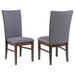 Sherwood - Upholstered Dining Side Chair (Set of 2) - Gray - Simple Home Plus