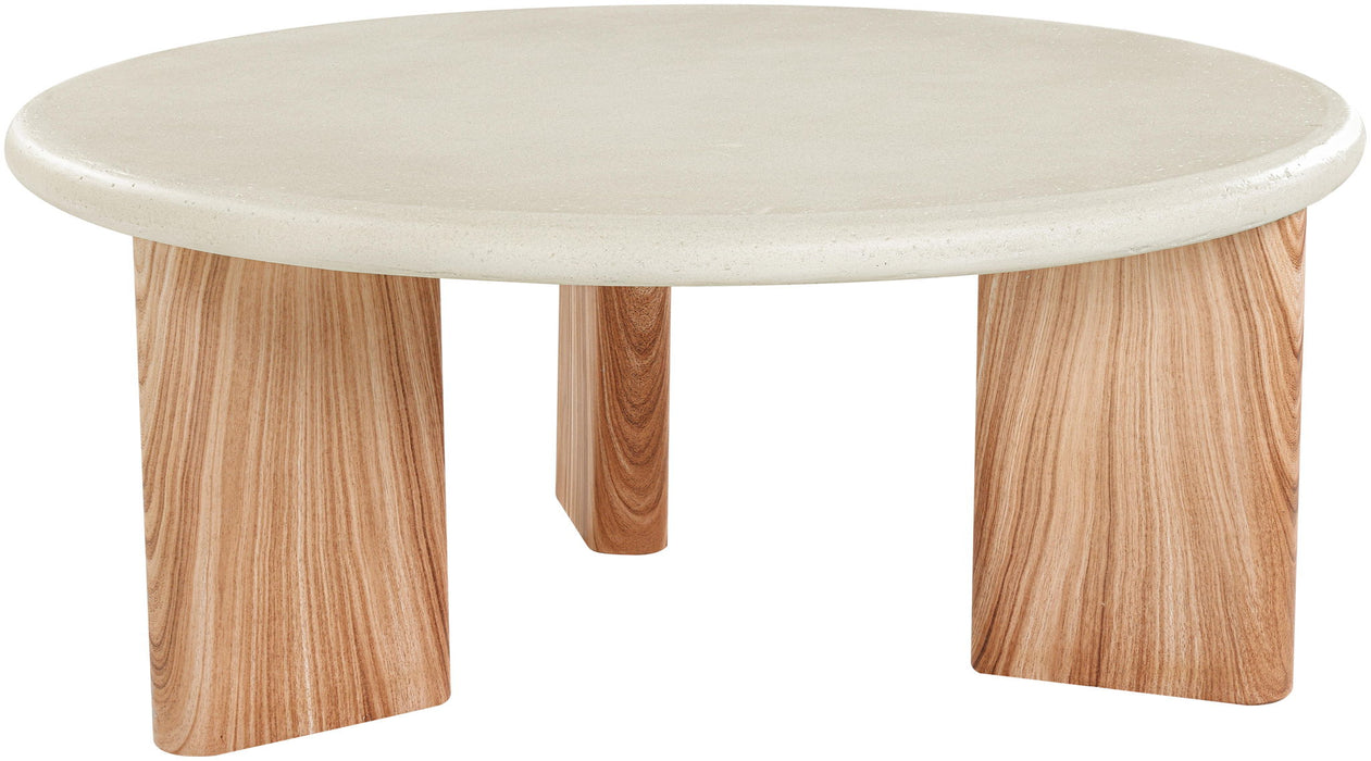 Avaya - Concrete And Fiberglass Indoor / Outdoor Coffee Table - Simple Home Plus