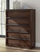 Dilenno - Dark Brown - Five Drawer Chest - Simple Home Plus