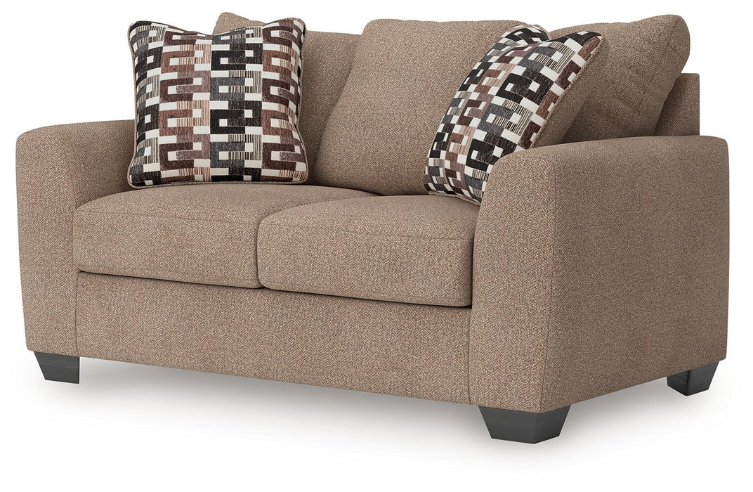 Triston-Peaks - Suede - Loveseat - Simple Home Plus