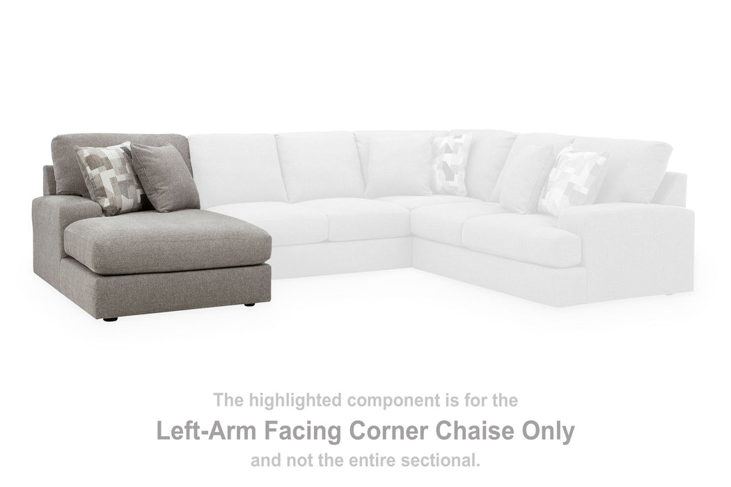 Lindon - LAF Corner Chaise - Smoke - Simple Home Plus