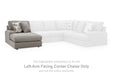 Lindon - LAF Corner Chaise - Smoke - Simple Home Plus