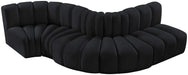 Arc - Velvet 5 Piece Modular Sofa - Simple Home Plus