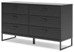 Socalle - Six Drawer Dresser - Simple Home Plus