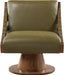 Millwin - Swivel Accent Chair With Brown Base - Simple Home Plus