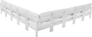Nizuc - Outdoor Patio 9 Piece Modular Sectional With White Frame - Simple Home Plus