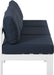 Nizuc - Outdoor Patio 3 Seat Armless Modular Sofa With White Frame - Simple Home Plus