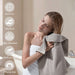 Diagonal Ribbed - 4 Piece Bath Towels Set - Gray - Simple Home Plus