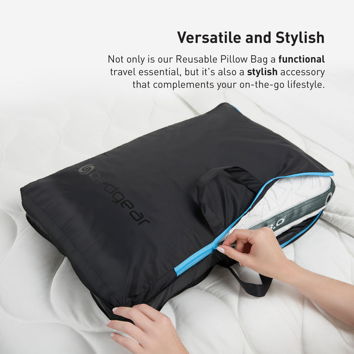 Travel Pillow Bag - Black - Simple Home Plus