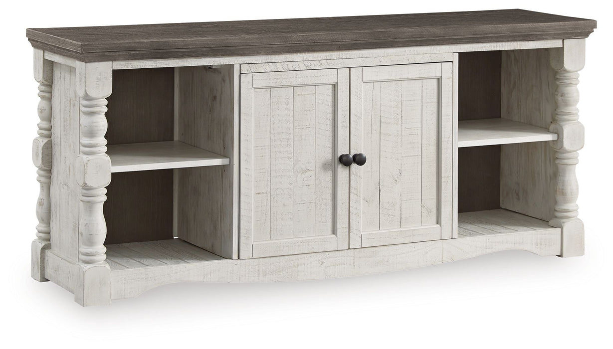 Havalance - Extra Large TV Stand - 2 Doors - Brown / Beige - Simple Home Plus